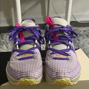 Nike Vibrant Purple and Orange Shoes